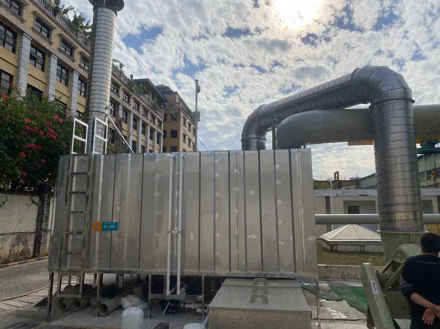 深圳丹竹頭泵站廢氣除臭項目現場實拍圖2