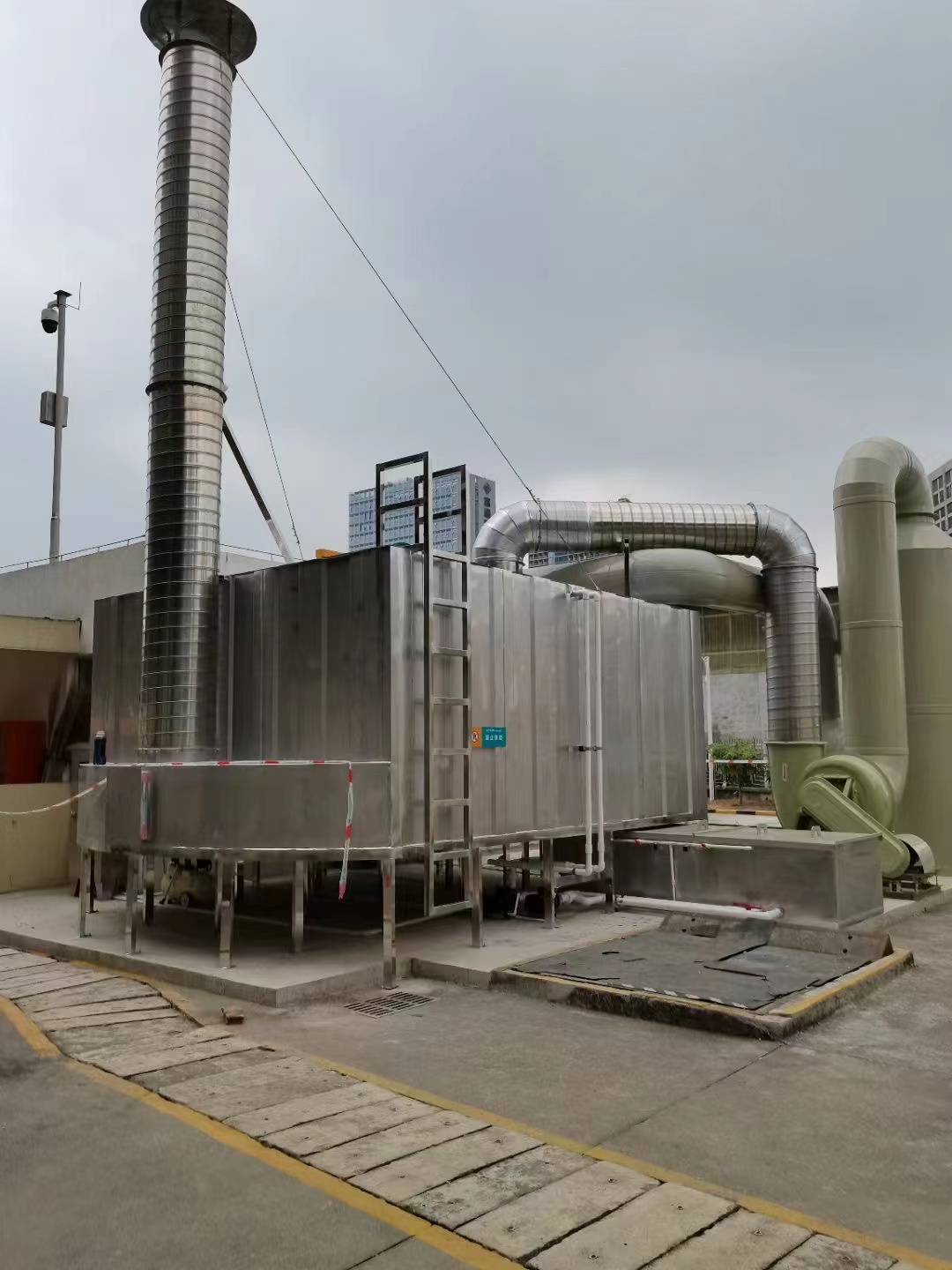 深圳丹竹頭泵站廢氣除臭項目現場實拍圖1